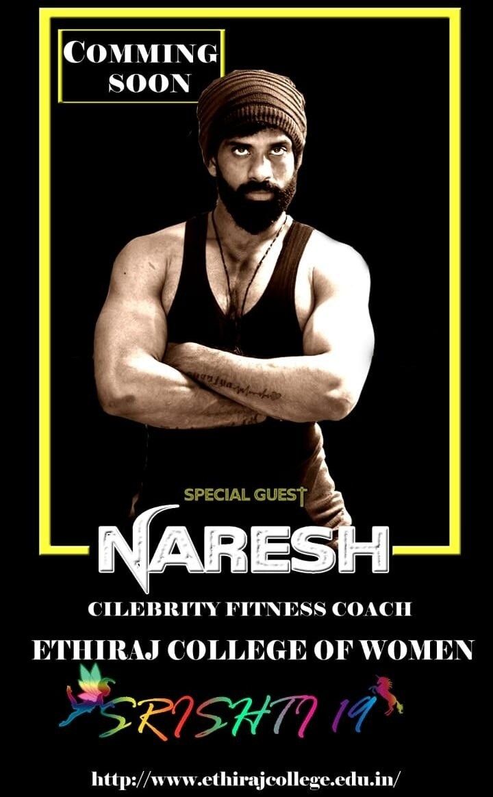 Guest speaker poster for Ethiraj College for Women