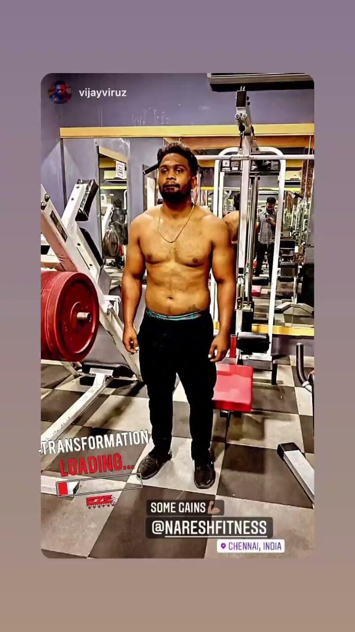 Client shoutout tagging Naresh Fitness for their gains