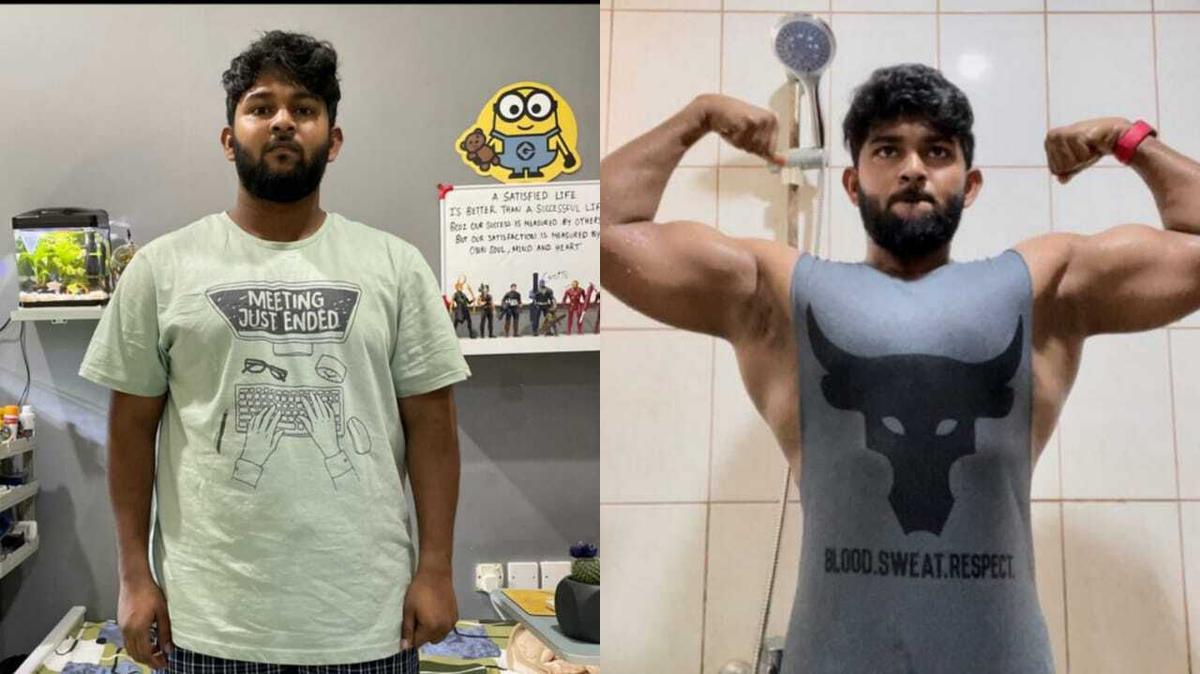Office worker to athletic physique transformation