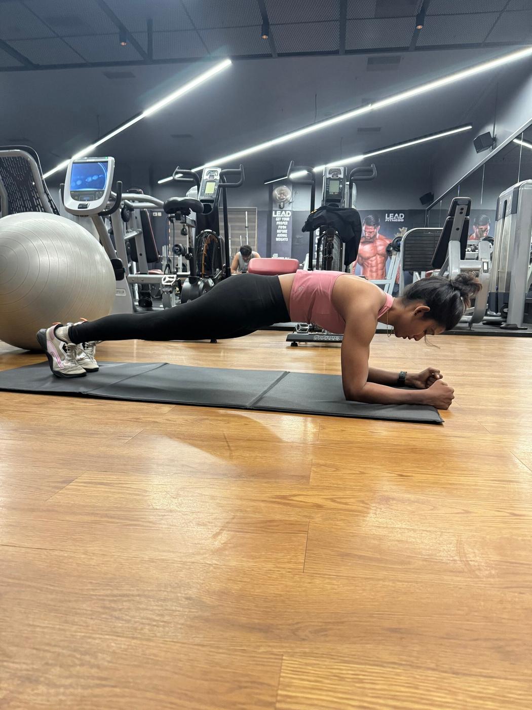 Client core and plank training